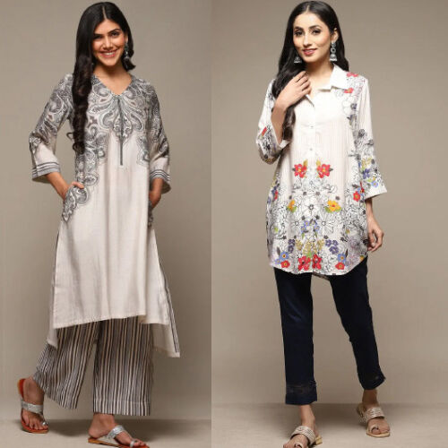 VERSATILE WHITE KURTIS VERSATILE WHITE KURTIS