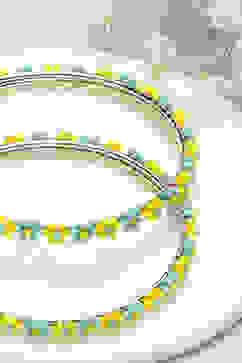 Yellow & Blue Kids Bangles image number 1