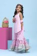 Pink Cotton Printed Straight Garara Suit Set image number 3