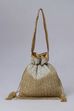 Gold Fabric Potli Bag image number 1