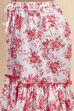 Red and White Cotton Schiffli Straight Suit Set image number 2