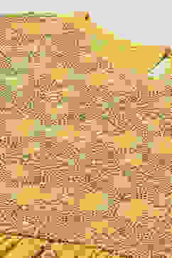 Mustard LIVA Flared Printed Short Kurti image number 1