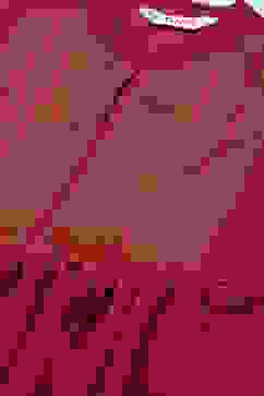 Maroon Yarn-Dyed Flared Kurta image number 1