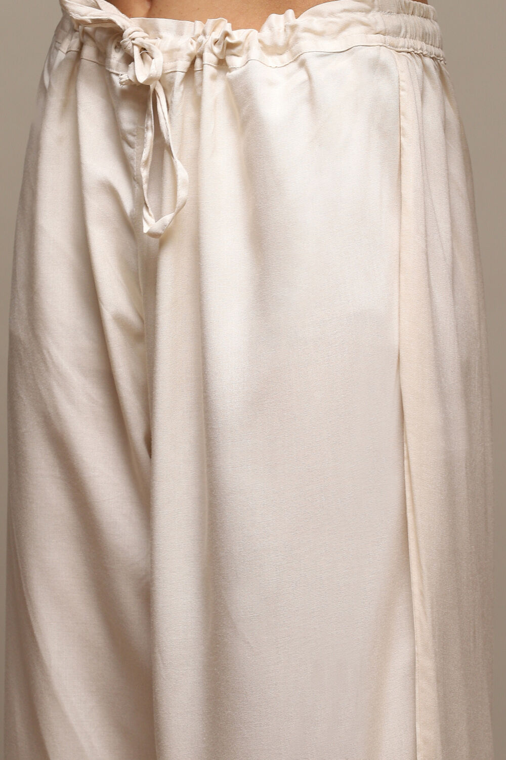 Orange Cotton Blend Straight Kurta Palazzo Suit Set image number 2