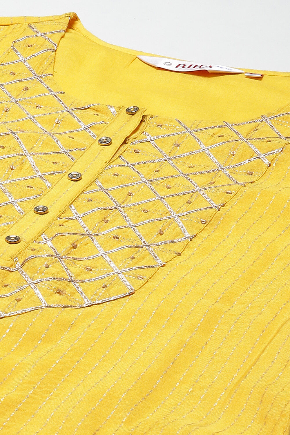 Yellow Art Silk A-Line 2 Piece Set image number 1