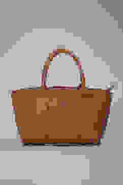 Tan PU Handbag image number 1