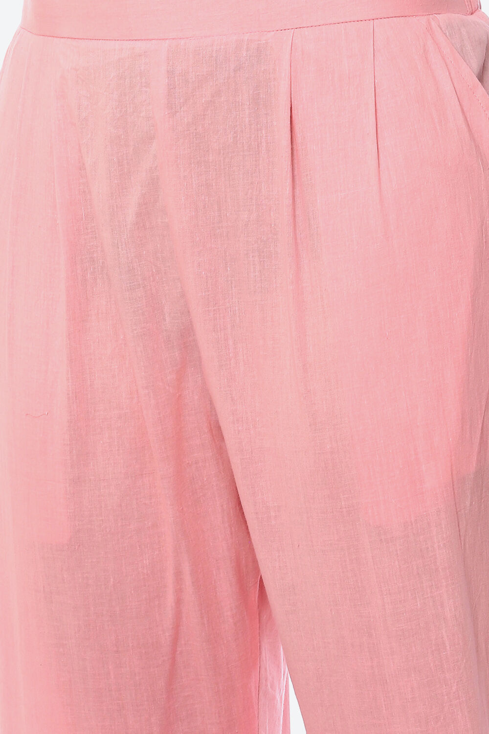 Light Pink Cotton Blend Unstitched Suit Set image number 2