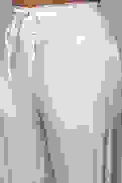 Off White Cotton Blend A-Line Kurta Palazzo Suit Set image number 2