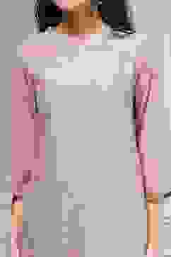 Nude-Toned Metallic Pattern Straight Kurta image number 1