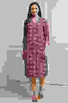 Maroon Viscose Rayon Straight Kurta Pants Set image number 6