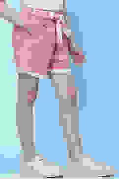 Pink Cotton Shorts image number 2