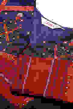 Blue Cotton Anarkali Kurta Churidar Suit Set image number 4