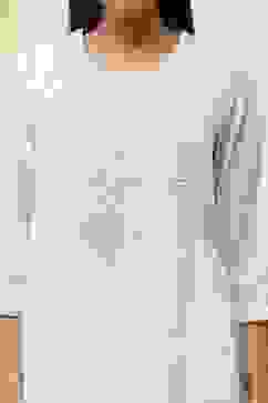 Off-White Embroidered Kalidar Suit Set image number 1