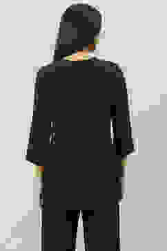 Black Rayon Printed Kurti image number 4