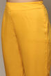 Blue Cotton Gathered Kurta Pants 2 Piece Set image number 2