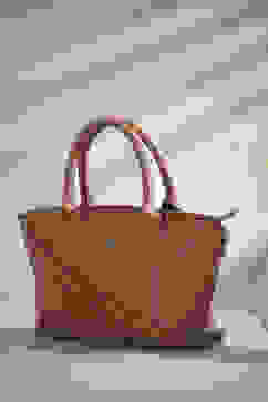 Tan PU Handbag image number 0
