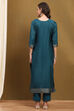 Mustard Yellow Silk Blend Woven Unstitched Suit Set image number 4