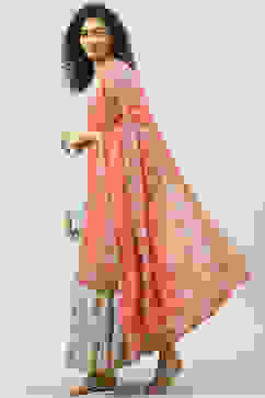 Pista Green Relaxed Kurta Garara Suit Set image number 5