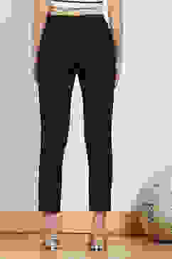 Black Cotton Blend Pants image number 5