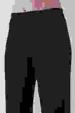 Black Rayon Spandex Flared Pants image number 1