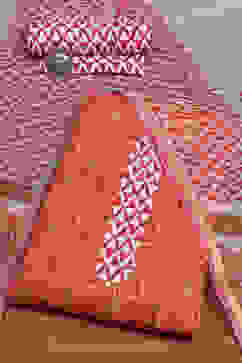 Coral Cotton Hand Block Print Unstitched Suit Set image number 1
