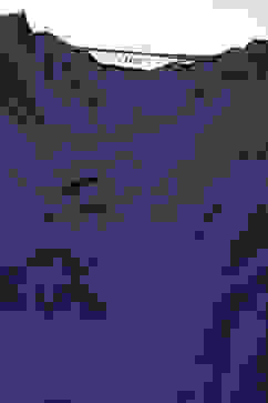 Indigo Rayon A-Line Solid Dress image number 1