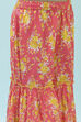 Pink Cotton Printed Gathered Suit Set image number 2