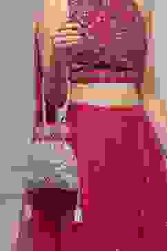 Fuchsia Fabric Potli Bag image number 7