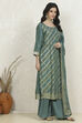 Pink Cotton Printed Embroidered Unstitched Suit Set image number 6