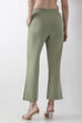 White Solid Wide Leg Pants image number 5