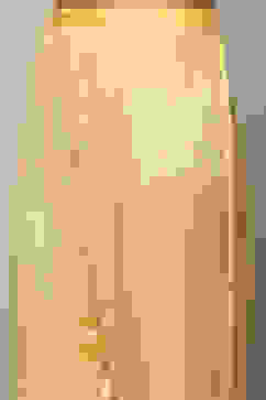 Yellow Organza Unstitched Suit set image number 3