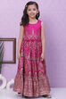 Green Art Silk Flared Lehenga image number 5