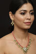 Mint Green & Pink Necklace Set image number 1