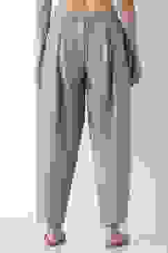 Beige Polyester Relaxed Dyed Pants image number 5