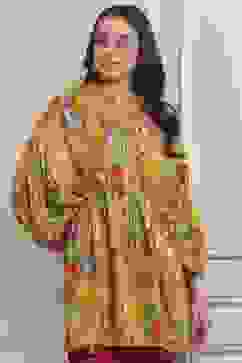 Mustard Viscose Rayon Straight Kurta Pants Set image number 7