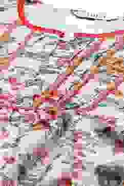 Multi-coloured Printed Asymmetric Kurta Relaxed Salwar Suit Set image number 1