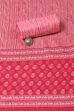 Pink Cotton Hand Embroidered Unstitched Suit Set image number 2