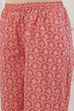 Red Cotton Floral Motifs Straight Suit Set image number 2