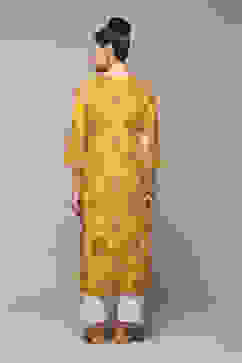 Chalky Teal LIVA Straight Printed Kurta image number 4