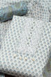 Yellow Cotton Printed Unstitched Kurta Set image number 1
