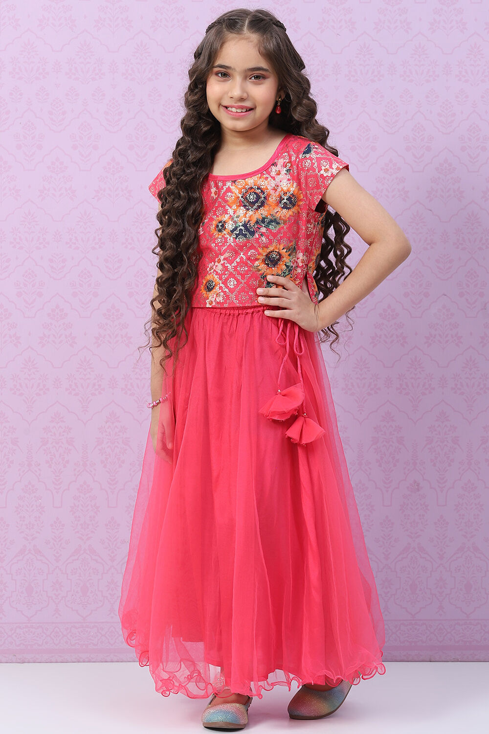 Chia Pink Cotton Lehenga Set image number 0