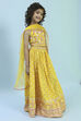 Yellow Cotton Printed Strappy Lehenga Set image number 5
