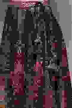 Black Poly Dupion Printed 2 Piece Set image number 2