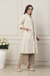 Off White Cotton Regular Fusion Set image number 5