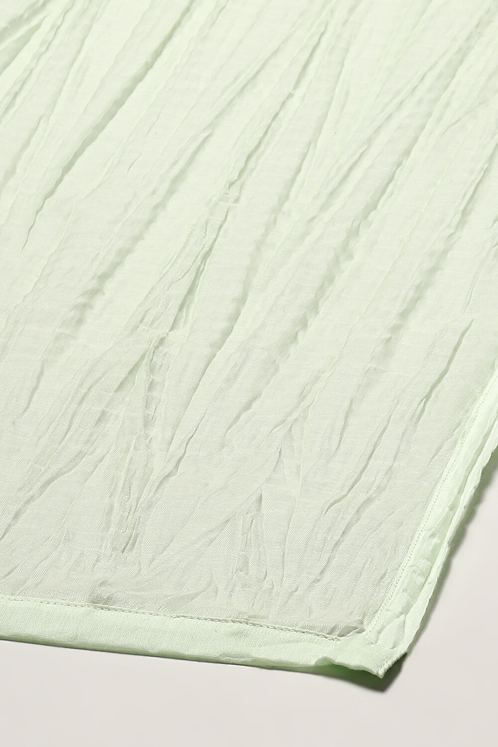 Mint Green Cotton Blend Straight Kurta Suit Set image number 3