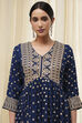 Ivory Georgette Embroidered Peplum Suit Set image number 1