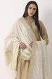 Ivory Art Silk Dupatta image number 1