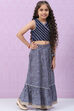 Blue Art Silk Lehenga Set image number 5