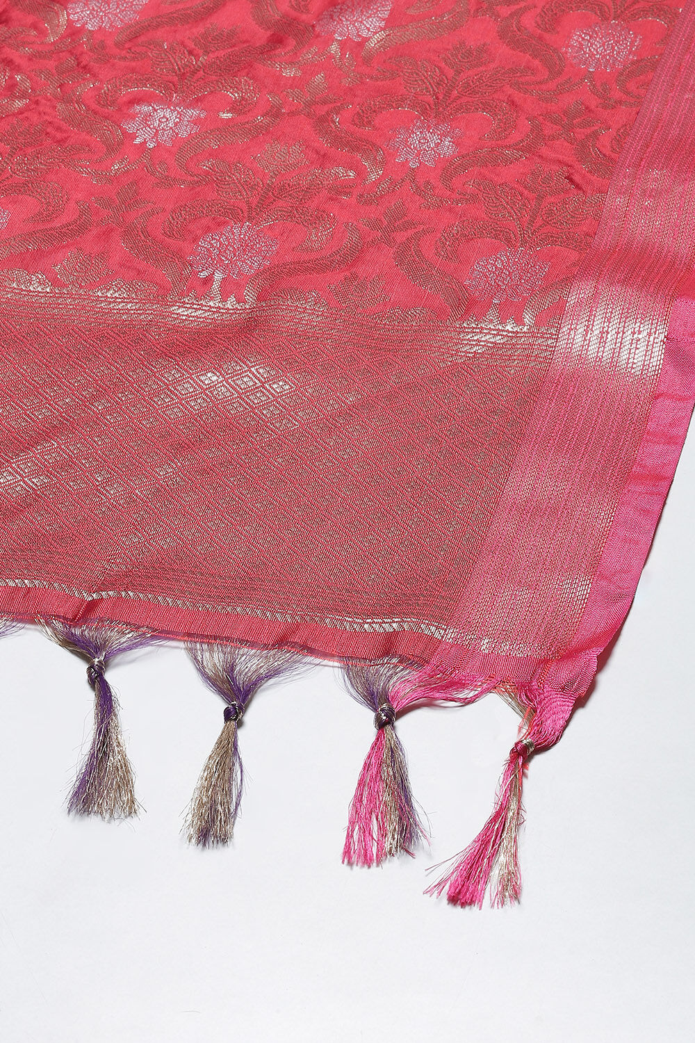 Teal Poly Viscose Anarkali Kurta Churidar Suit Set image number 3