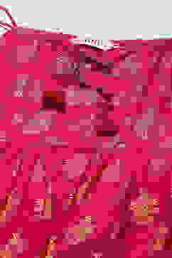 Fuchsia Polyester Tiered Dress image number 1